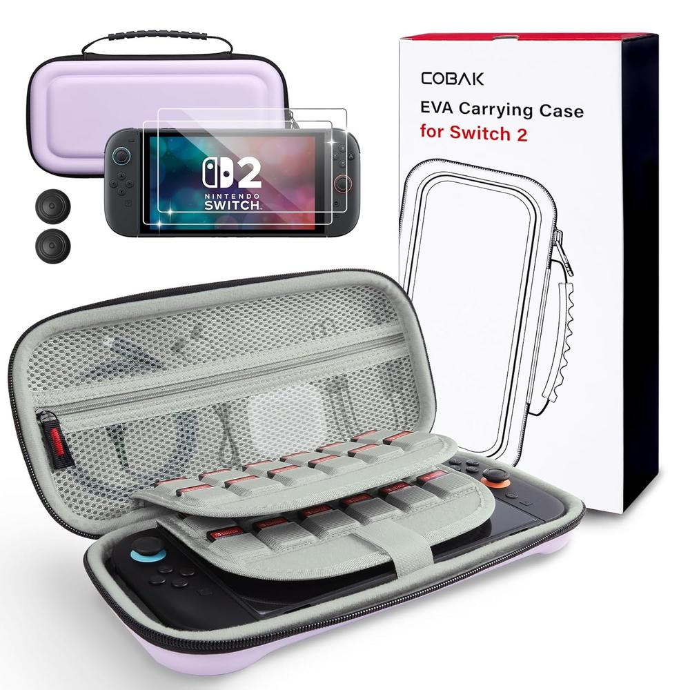 ESTUCHE DE VIAJE PARA NINTENDO SWITCH 2 COBAK | PÚRPURA - 1