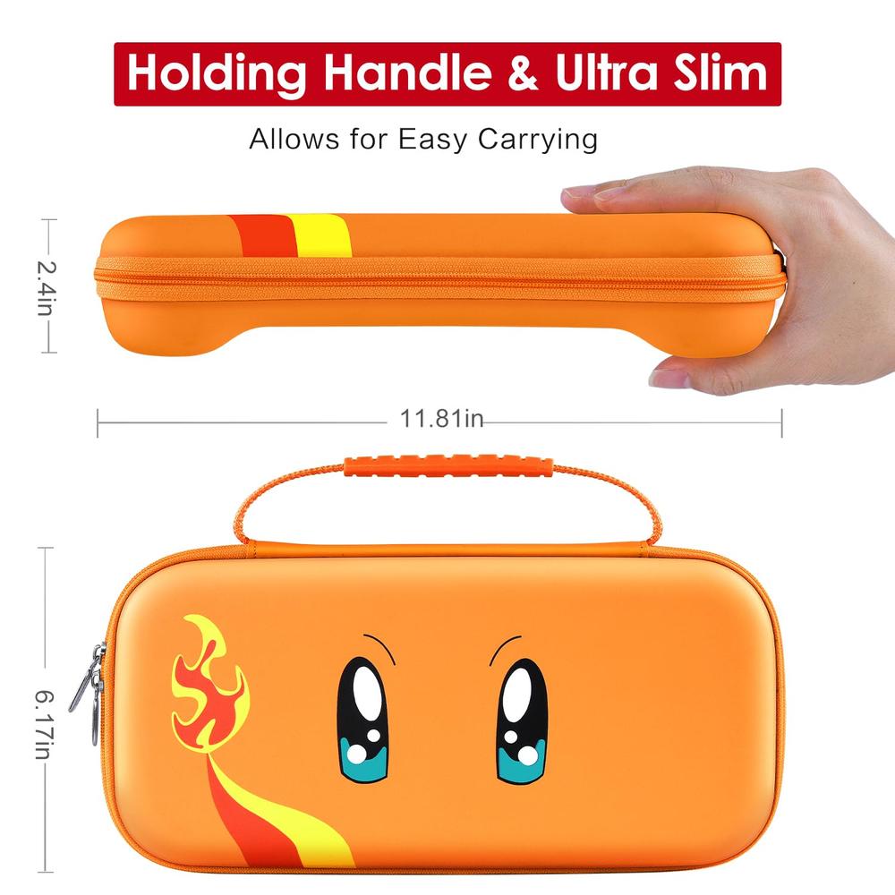 ESTUCHE DE VIAJE PARA NINTENDO SWITCH 2 IVOLER | NARANJA - 3