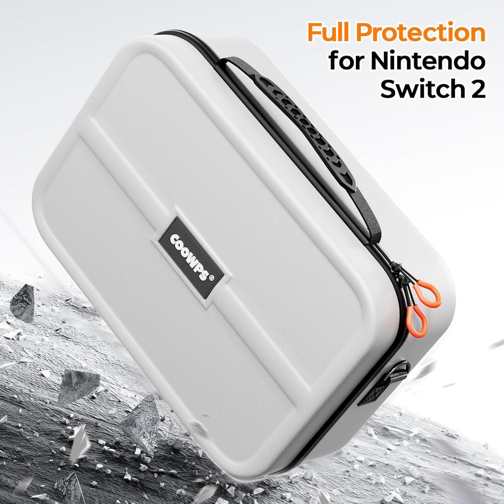 FUNDA DE TRANSPORTE PARA NINTENDO SWITCH 2 COOWPS | GRIS - 2