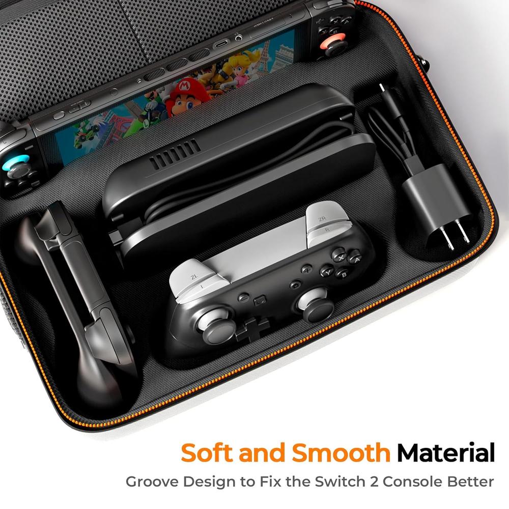 FUNDA DE TRANSPORTE PARA NINTENDO SWITCH 2 COOWPS | GRIS - 4