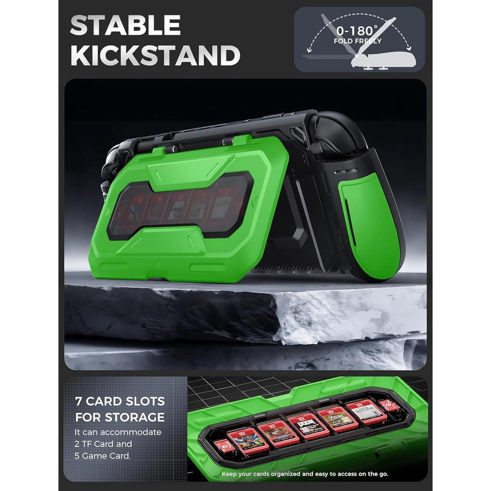 FUNDA PARA NINTENDO SWITCH 2 MUMBA | VERDE CLARO - 3