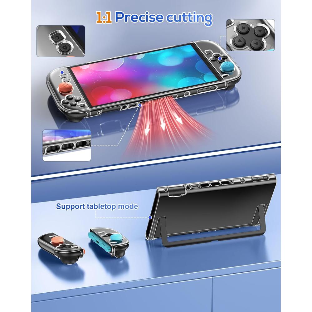 CASE PARA NINTENDO SWITCH 2 FYOUNG | TRANSPARENTE - 2