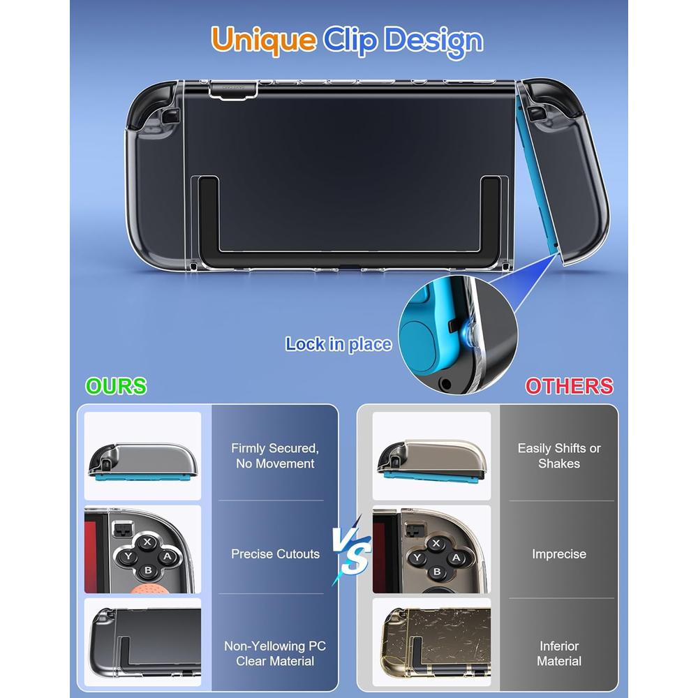 CASE PARA NINTENDO SWITCH 2 FYOUNG | TRANSPARENTE - 3