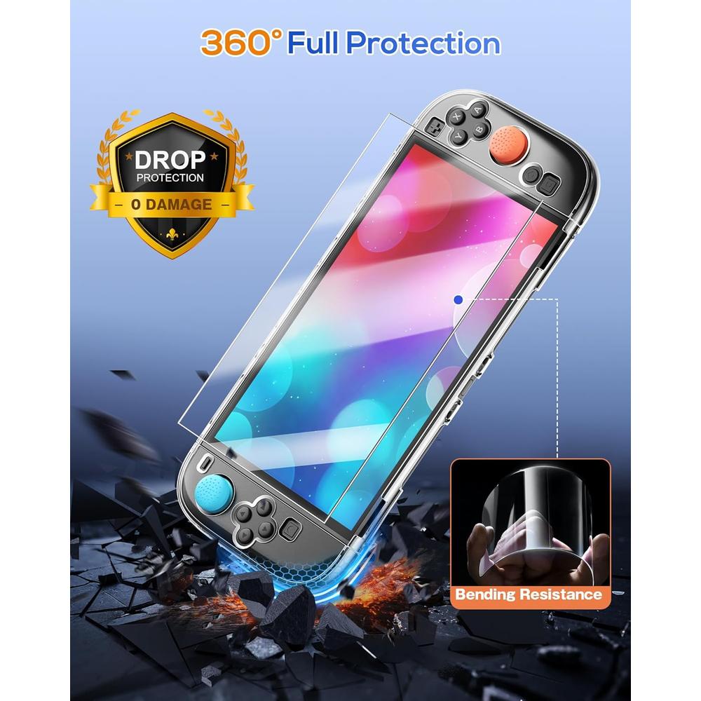 CASE PARA NINTENDO SWITCH 2 FYOUNG | TRANSPARENTE - 4