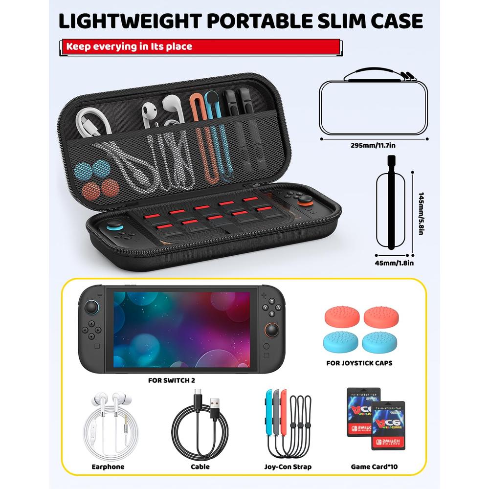 KIT DE ACCESORIOS NINTENDO SWITCH 2 | NEGRO - 2