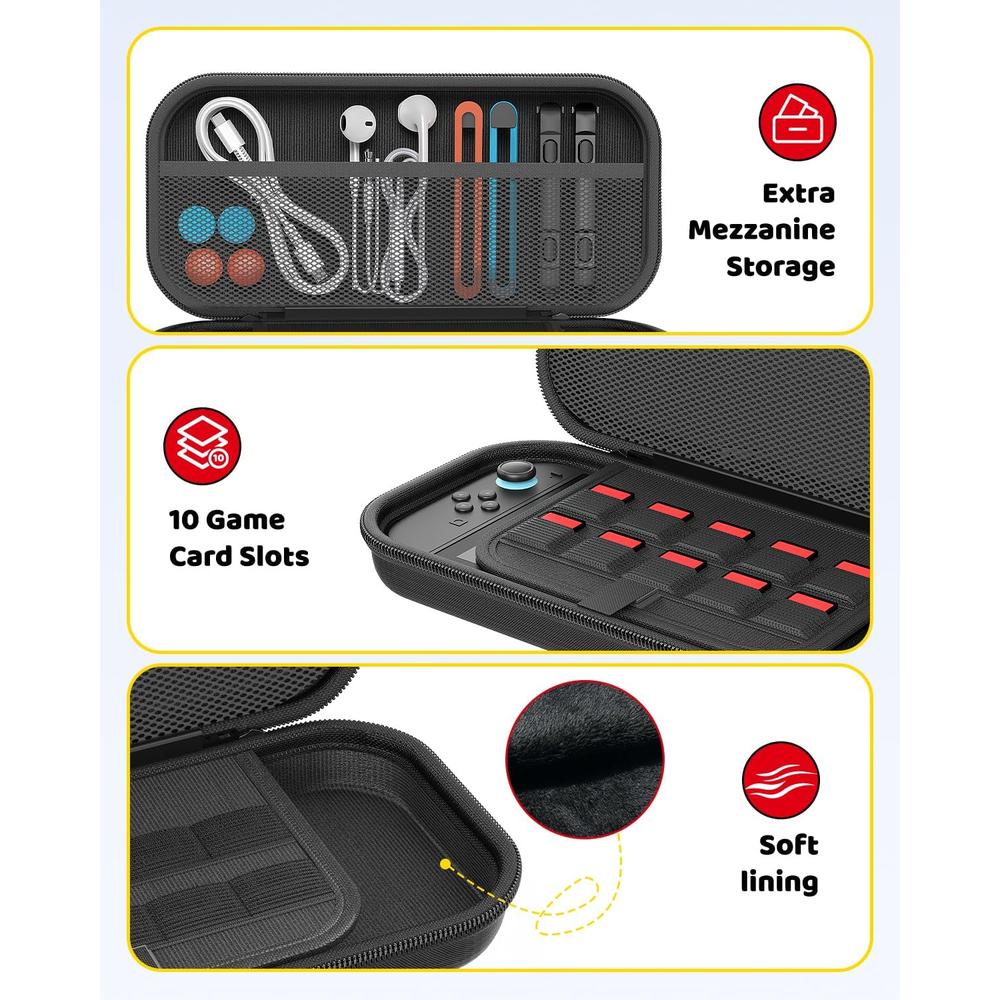 KIT DE ACCESORIOS NINTENDO SWITCH 2 | NEGRO - 4