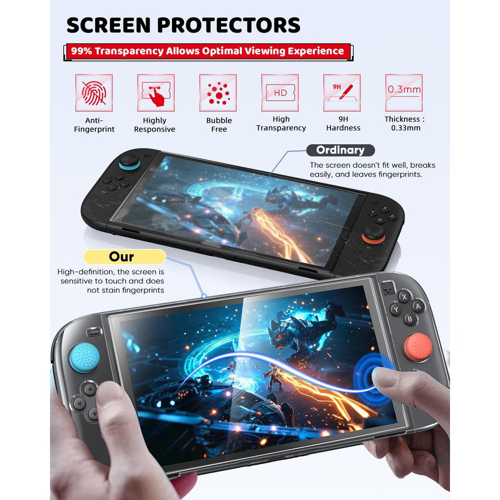 KIT DE ACCESORIOS NINTENDO SWITCH 2 | NEGRO - 5