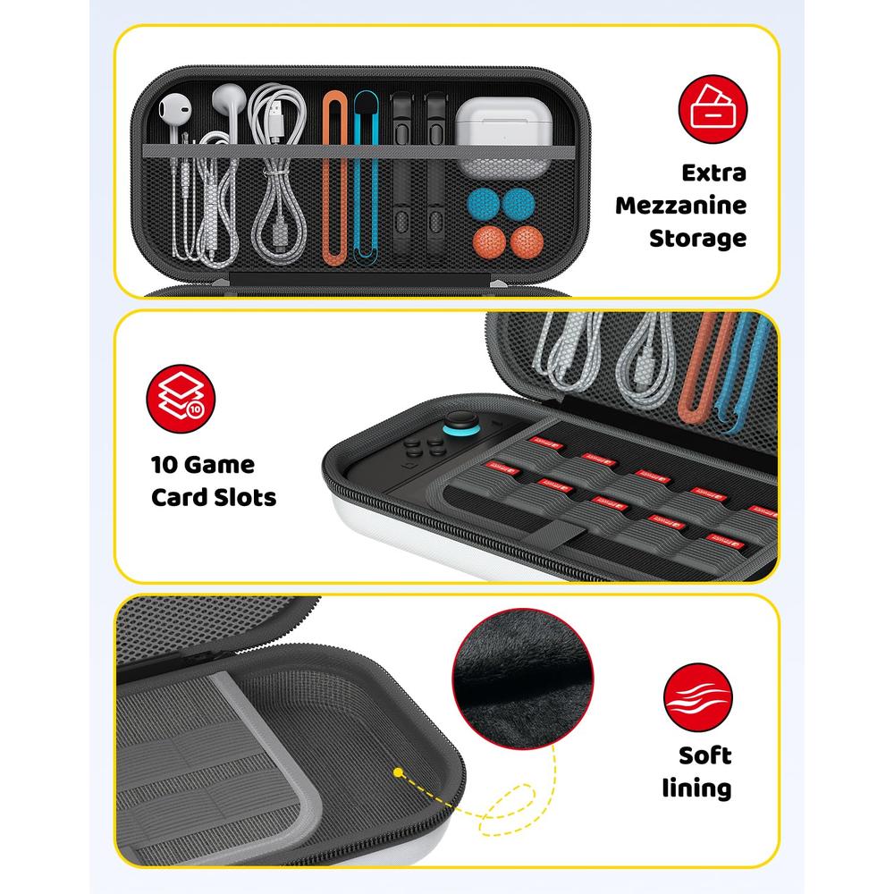 KIT DE ACCESORIOS PARA NINTENDO SWITCH 2 | BLANCO - 3