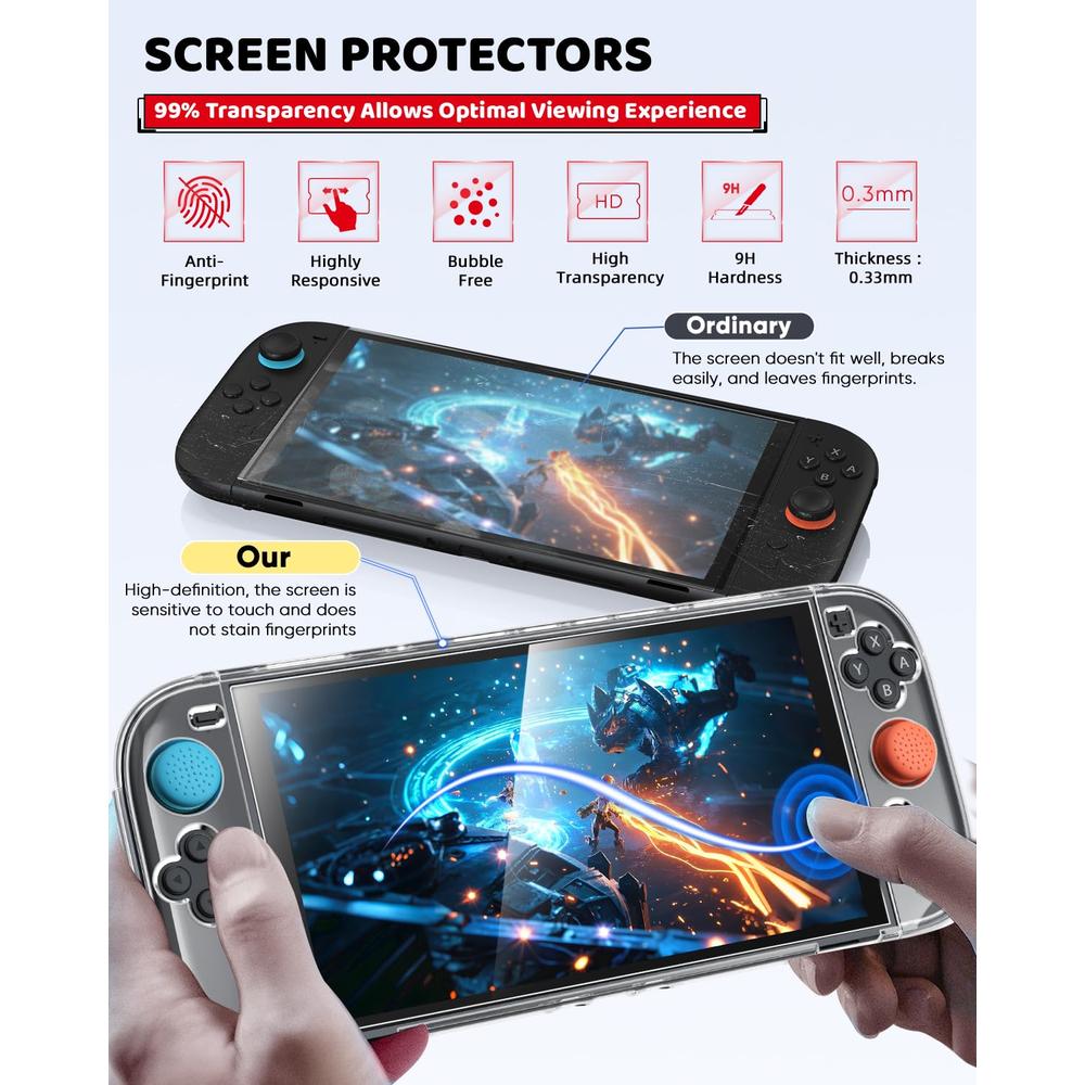 KIT DE ACCESORIOS PARA NINTENDO SWITCH 2 | BLANCO - 6