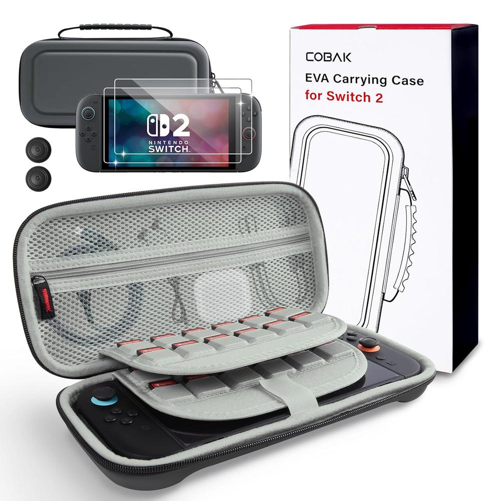 ESTUCHE DE VIAJE PARA NINTENDO SWITCH 2 COBAK | GRIS - 1