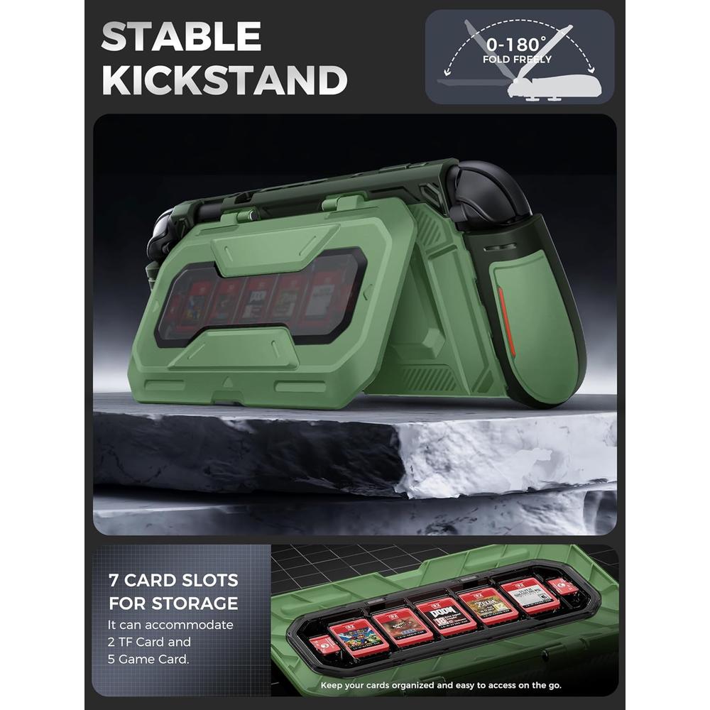 FUNDA PARA NINTENDO SWITCH 2 MUMBA | VERDE - 3