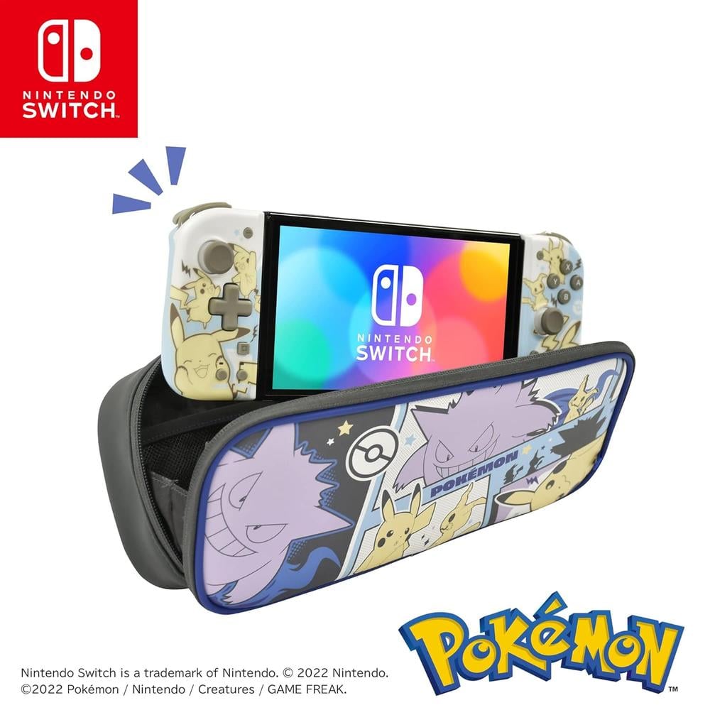 ESTUCHE DE CARGA COMPACTO PIKACHU GENGAR Y MIMIKYU PARA NINTENDO SWITCH HORI - 3