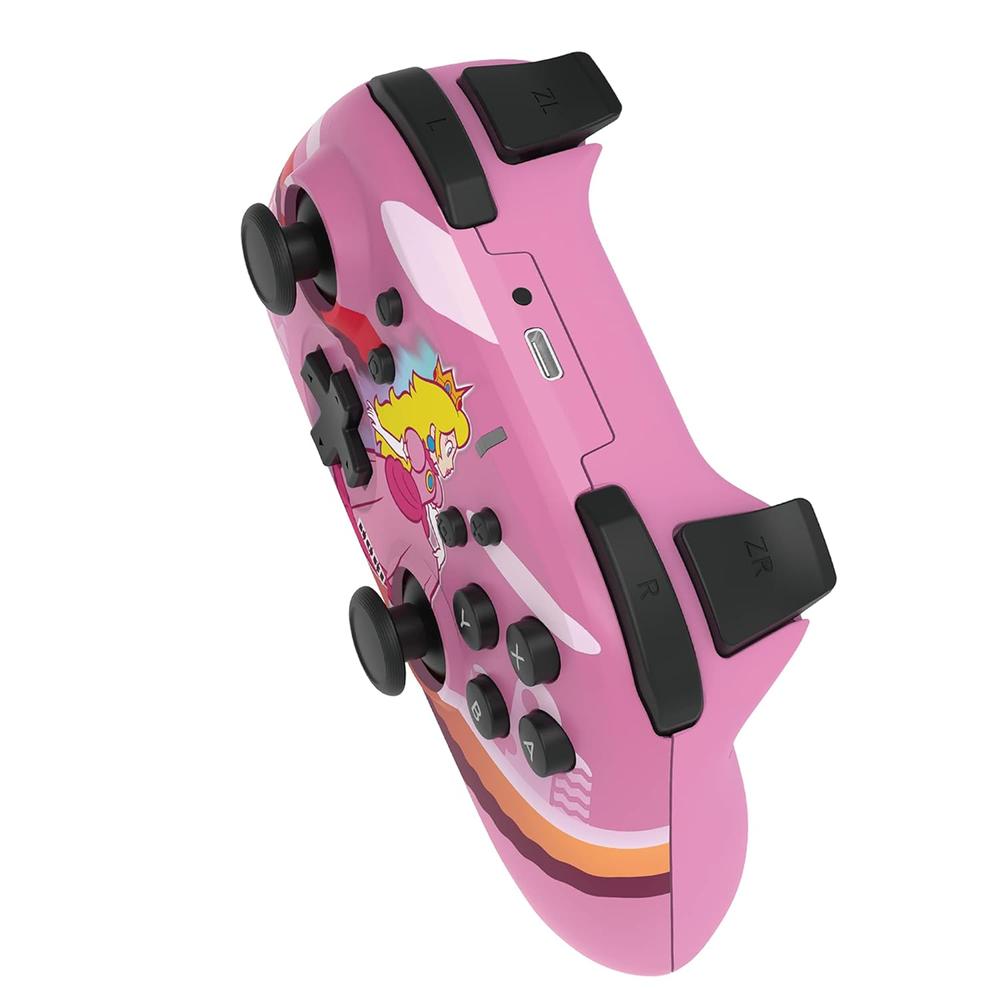 MANDO HORIPAD PRO EDICIÓN PEACH PARA NINTENDO SWITCH LICENCIADO - 6