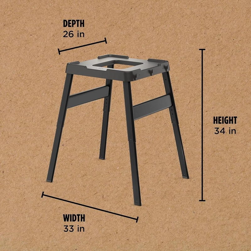 NINJA SOPORTE EXTERIOR WOODFIRE XSKUNSTAND 66X86X86 CM | NEGRO - 2
