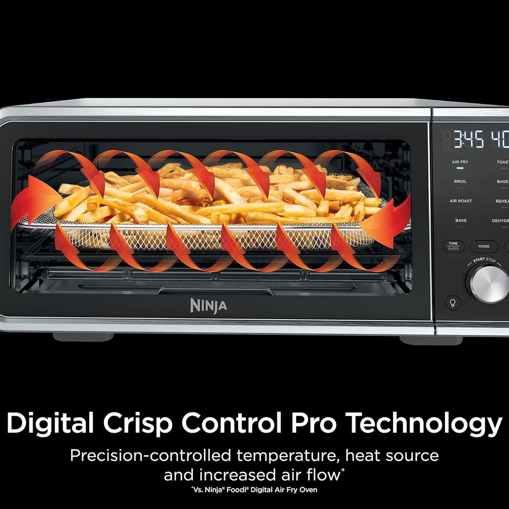 NINJA HORNO DE ENCIMERA AIR FRY PRO SP201 8 EN 1, 60.7 OZ / 1.8 L | PLATEADO - 5