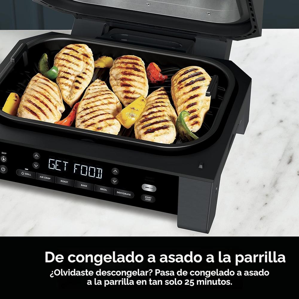 NINJA PARRILLA FOODI SMART XL DG551 6 EN 1, 4 QT / 3.78 L | NEGRO/PLATEADO - 6