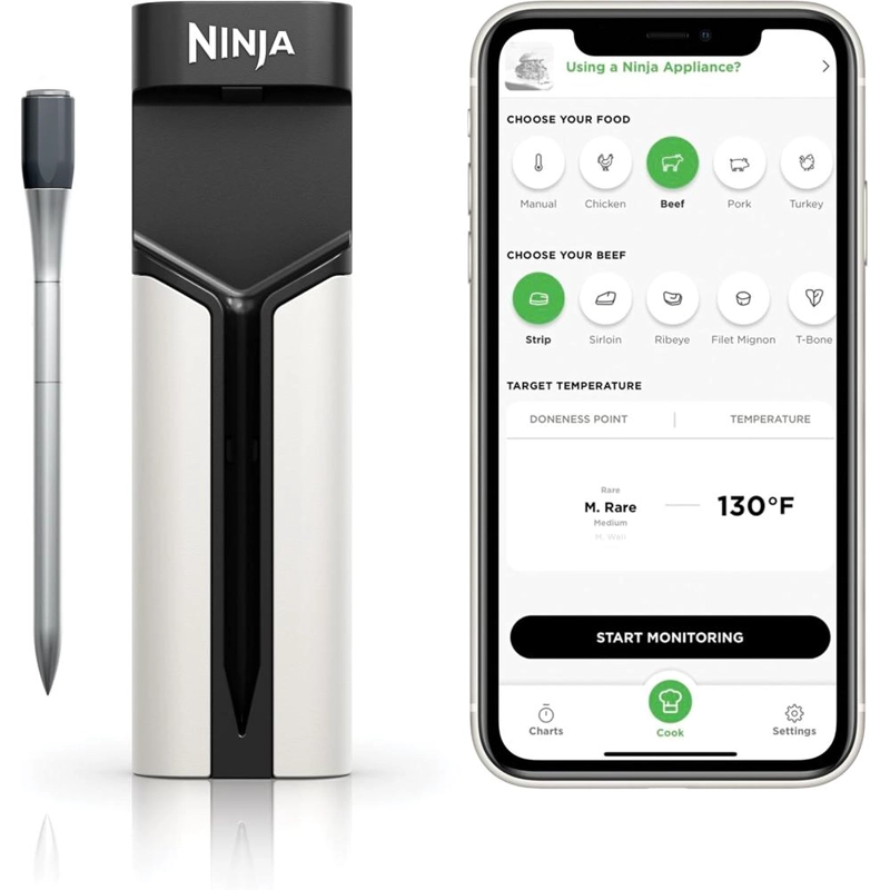 NINJA TERMÓMETRO PROCHEF BLUETOOTH WP100, INALÁMBRICO, PARA CARNES Y PARRILLAS - 1