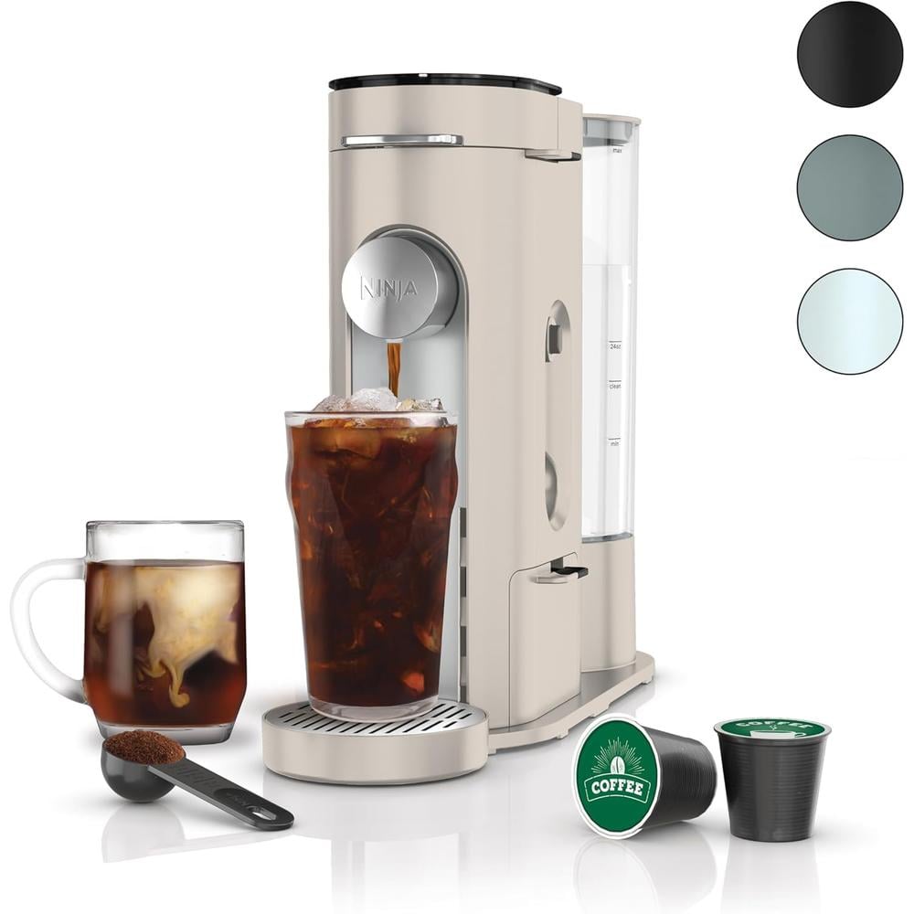 NINJA CAFETERA INDIVIDUAL PODS Y GROUNDS, 1.5 L | PIEDRA - 1