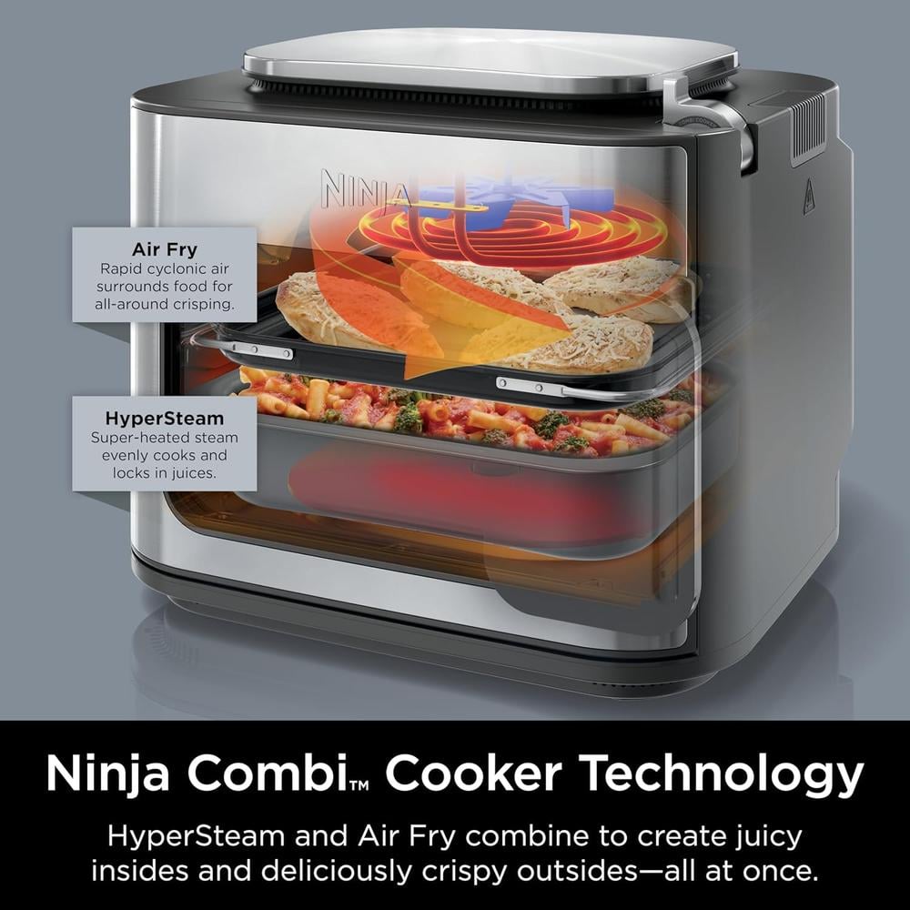 NINJA COMBI SFP701 MULTICOCINA 14 EN 1 3 ACCESORIOS | ACERO INOXIDABLE - 3