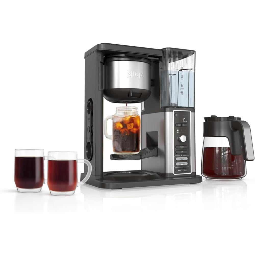 NINJA CAFETERA HOT Y ICED XL, 12 TAZAS / 1.5 L, 4 ESTILOS Y FILTRO PERMANENTE - 1