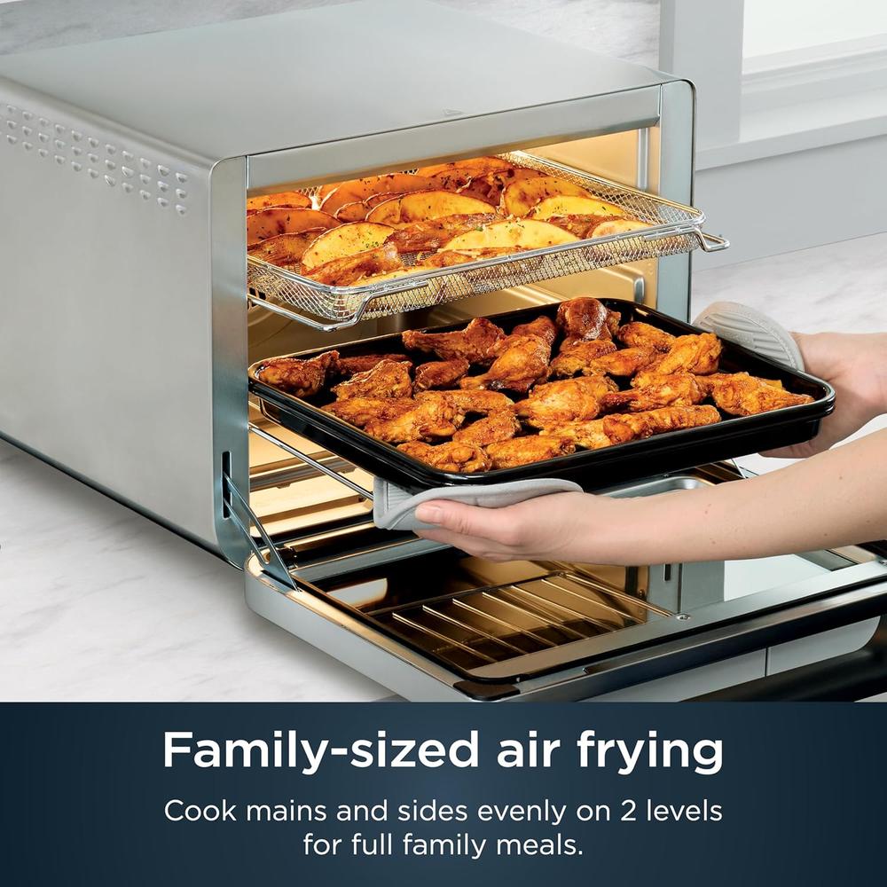 NINJA PRESTIGE XL DT501, HORNO Y FREIDORA DE AIRE 10 EN 1, PAVO 5.5 KG | ACERO - 4