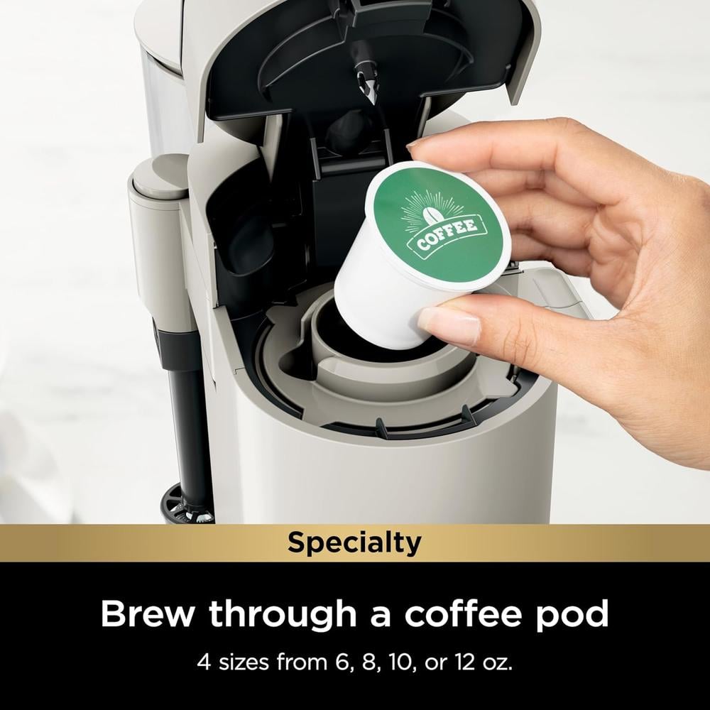 NINJA CAFETERA MONODOSIS PODS Y GROUNDS, ESPUMADOR Y 1.5 L | PIEDRA - 3