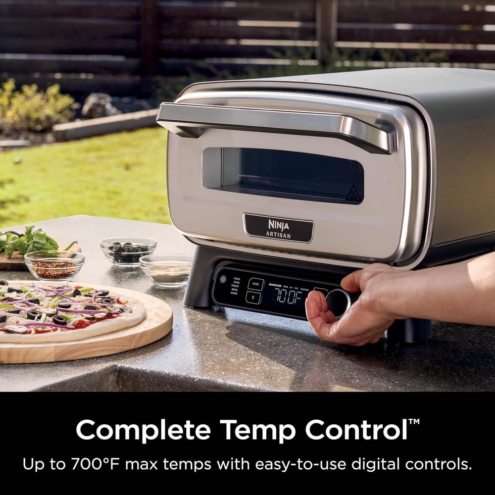 HORNO PIZZA EXTERIOR NINJA, 12'' / 30 CM, PIZZA 3 MIN | NEGRO - 2