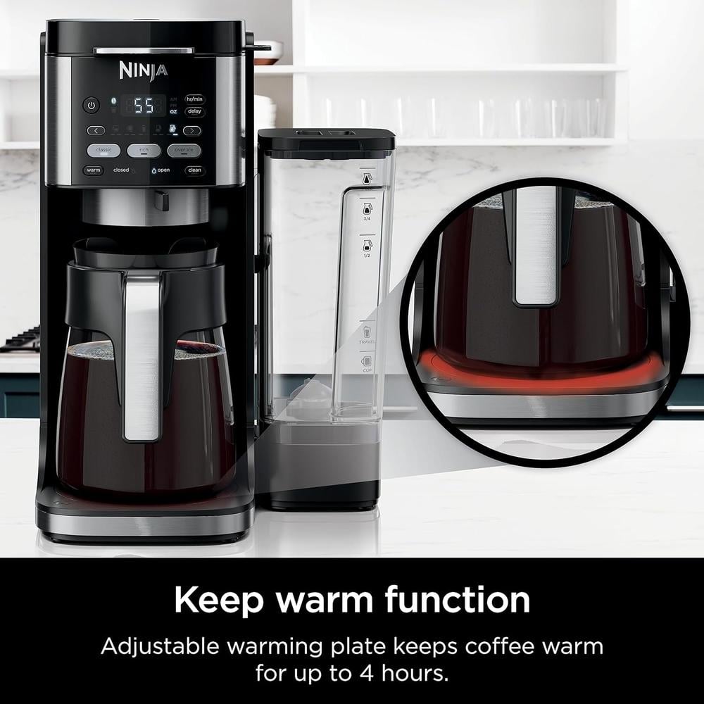 NINJA CAFETERA DUALBREW PRO, CAFÉ CALIENTE Y HELADO, DEPÓSITO 1.7 L | NEGRA - 5