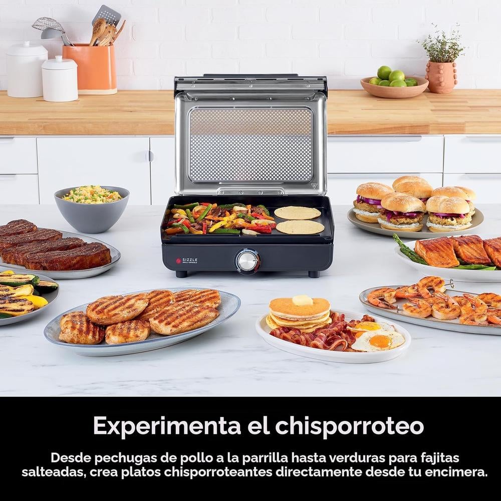 NINJA PLANCHA Y PARRILLA INTERIOR GR101 14'' 260 °C | PLATEADA - 2