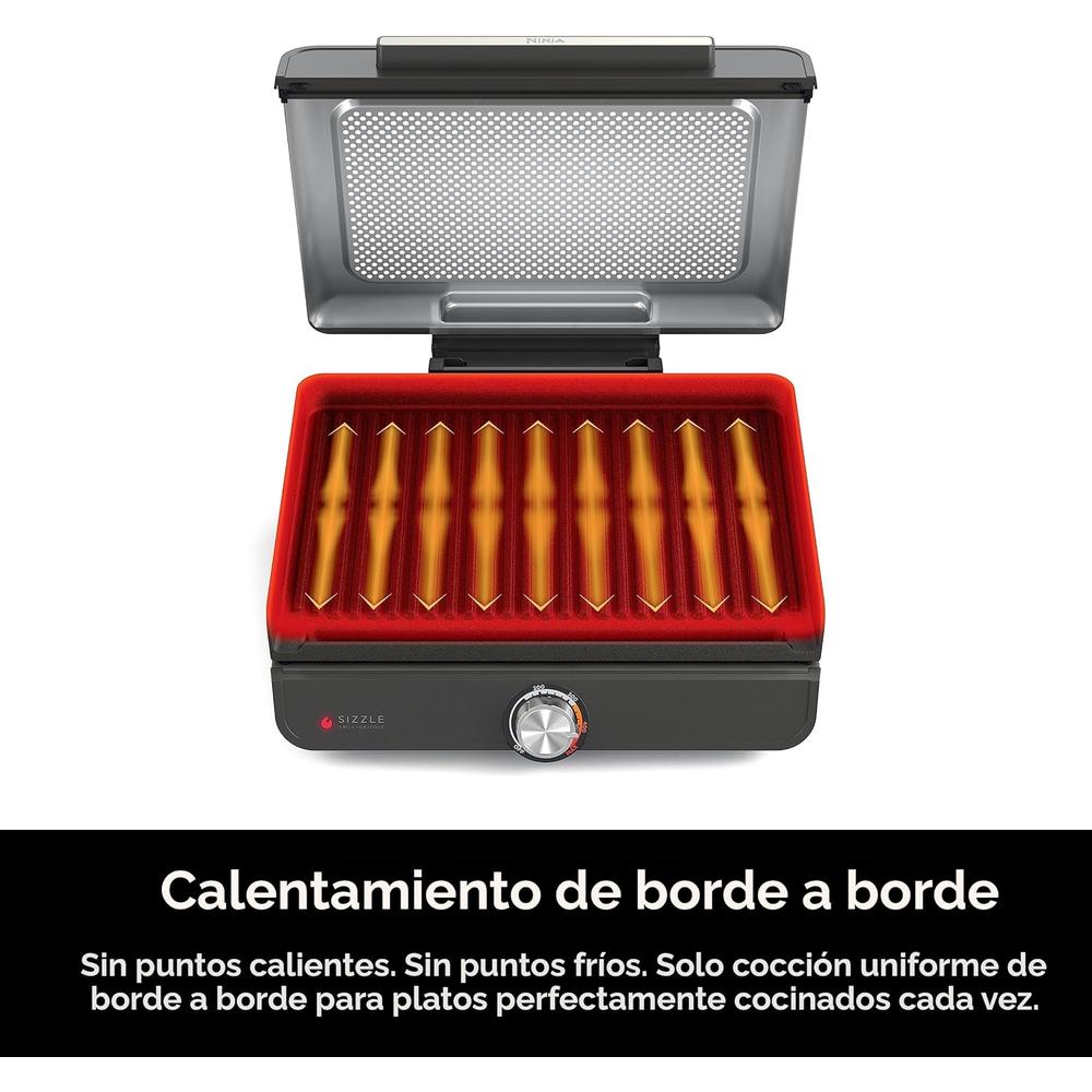 NINJA PLANCHA Y PARRILLA INTERIOR GR101 14'' 260 °C | PLATEADA - 6