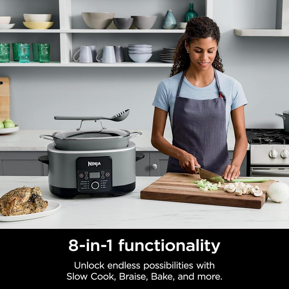 NINJA OLLA MULTIFUNCIÓN FOODI MC1001 8.5 QT / 8.03 L | GRIS SAL MARINA - 3