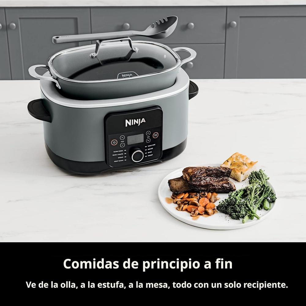 NINJA OLLA MULTIFUNCIÓN FOODI MC1001 8.5 QT / 8.03 L | GRIS SAL MARINA - 4