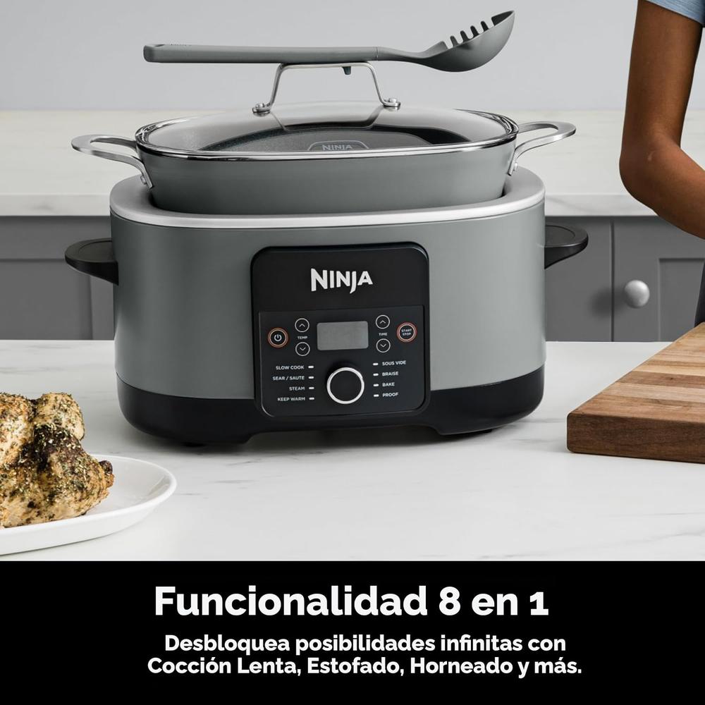 NINJA OLLA MULTIFUNCIÓN FOODI MC1001 8.5 QT / 8.03 L | GRIS SAL MARINA - 6
