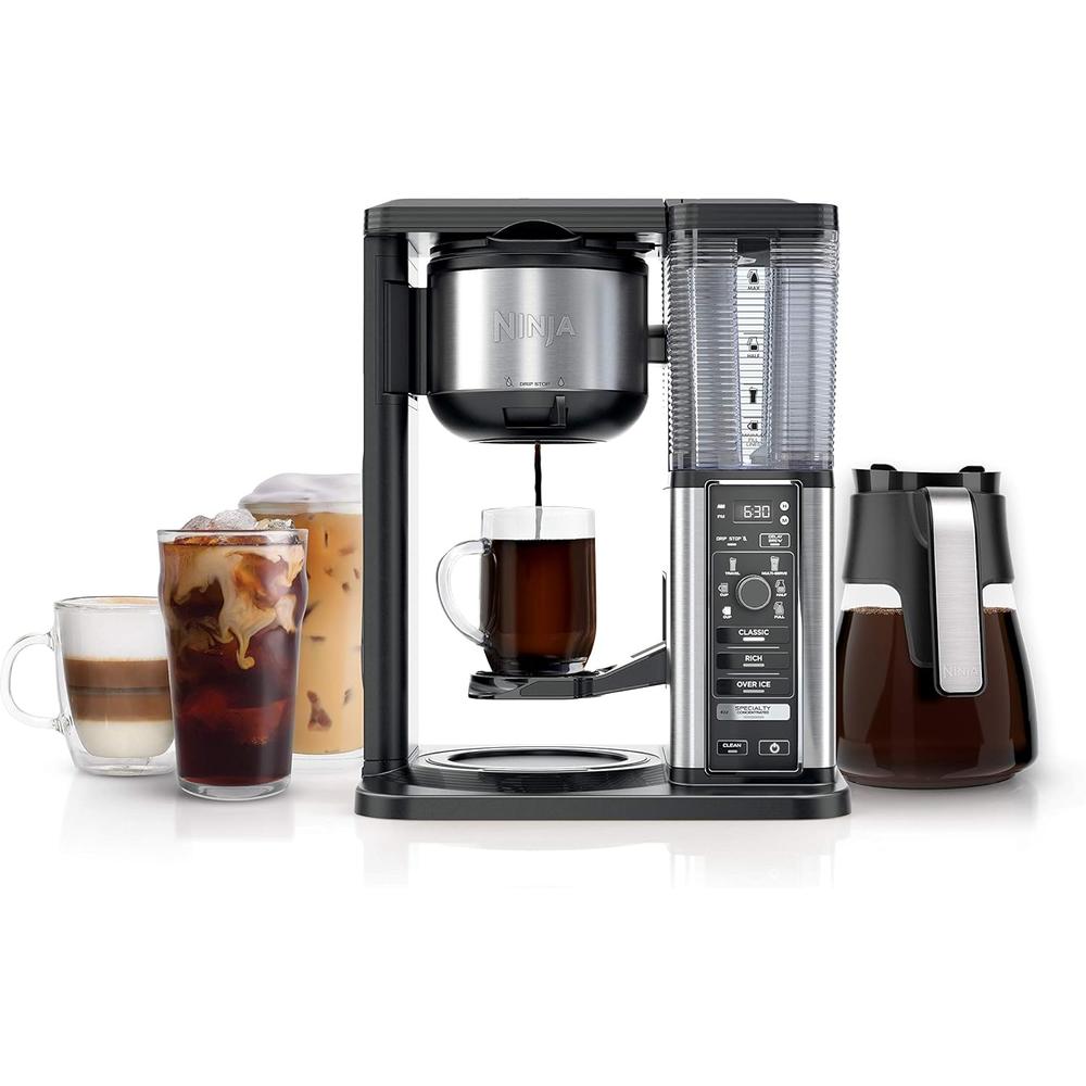NINJA CAFETERA SPECIALTY 10 TAZAS / 1.5 L CON ESPUMADOR PLEGABLE | NEGRO - 1