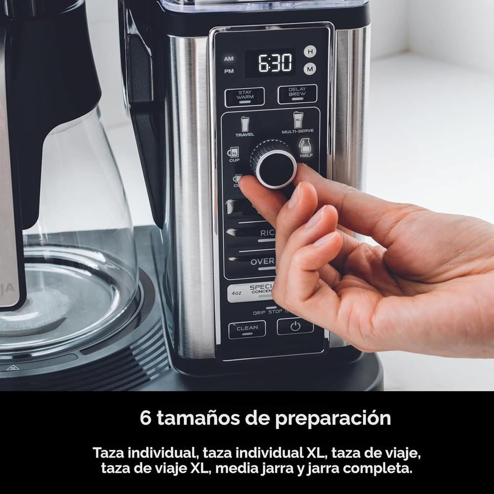 NINJA CAFETERA SPECIALTY 10 TAZAS / 1.5 L CON ESPUMADOR PLEGABLE | NEGRO - 6