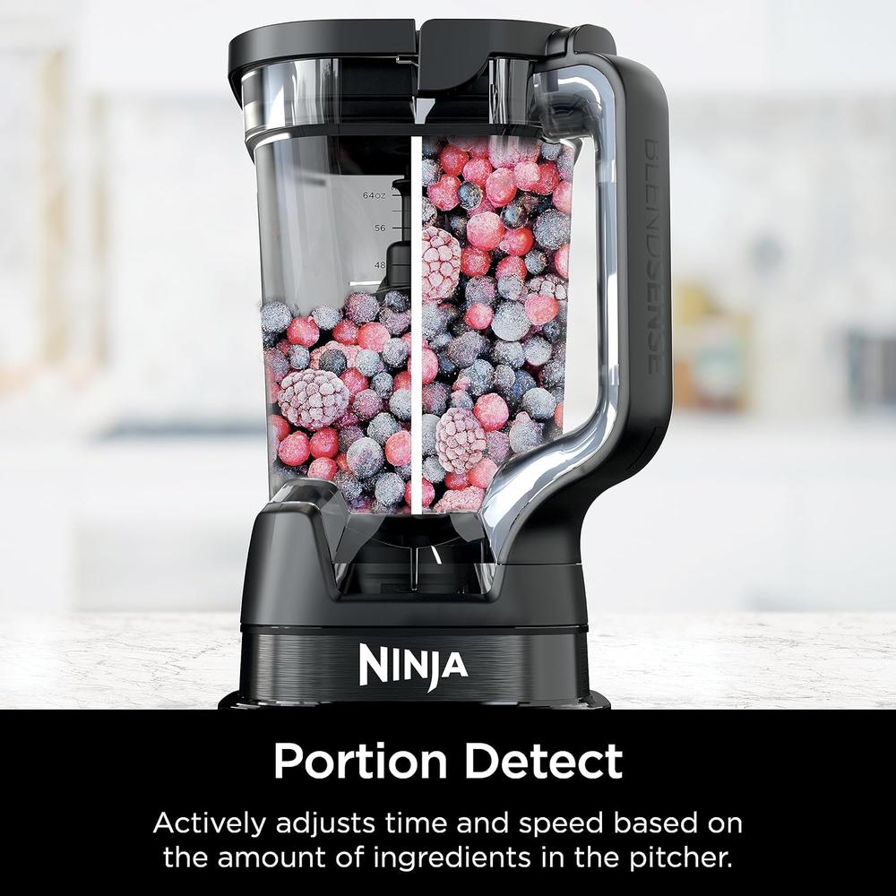 NINJA LICUADORA Y PROCESADOR BLENDSENSE TB401 1800 W 72 OZ / 2.13 L | NEGRO - 5
