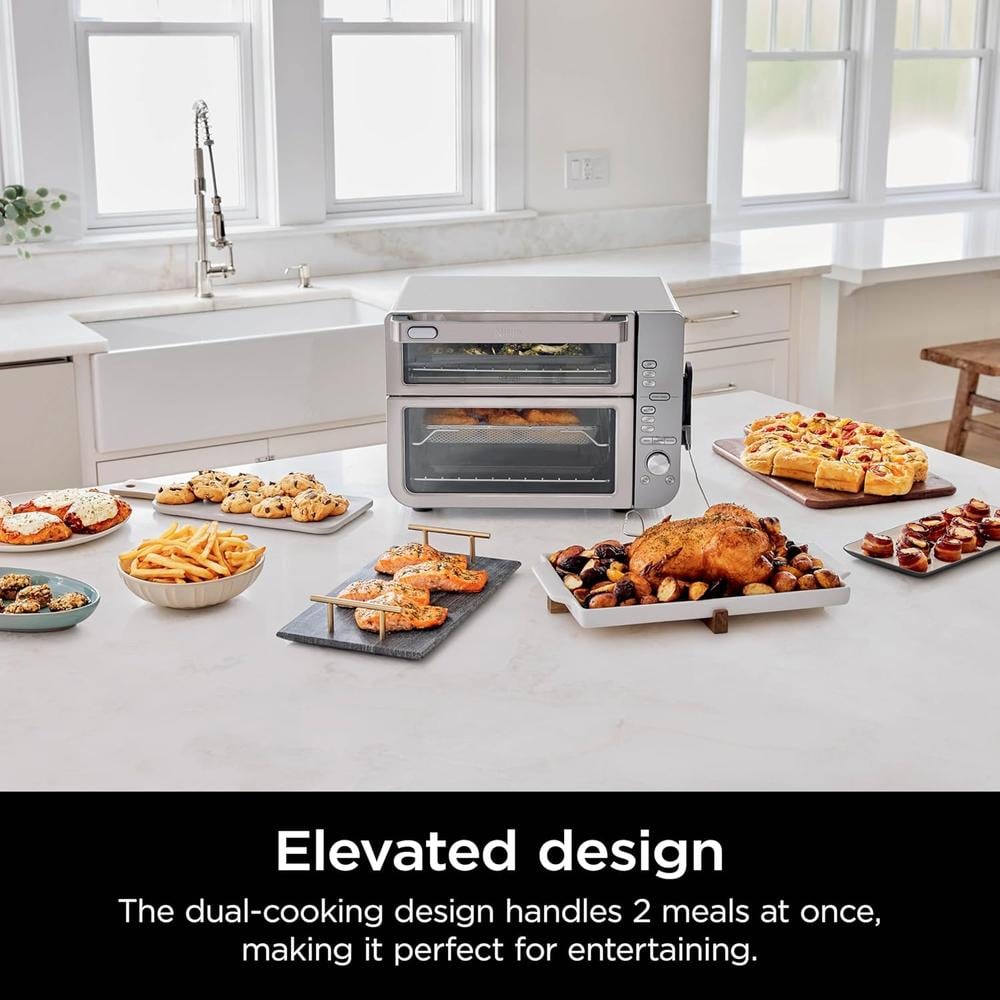 NINJA HORNO DOUBLE STACK XL DCT651, FREIDORA 12 EN 1, PRO COOK | ACERO - 2