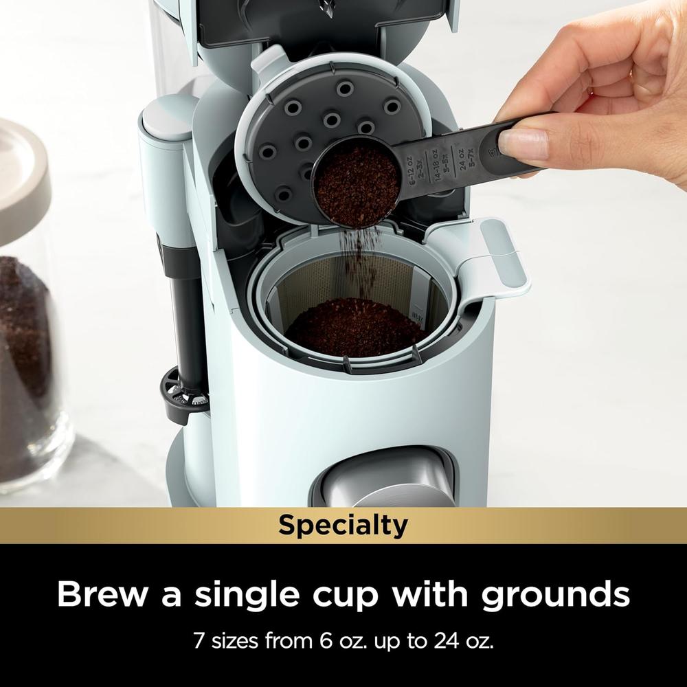 NINJA CAFETERA PODS Y GROUNDS MONODOSIS, ESPUMADOR Y MOLIDO, 690 ML | AZUL - 2