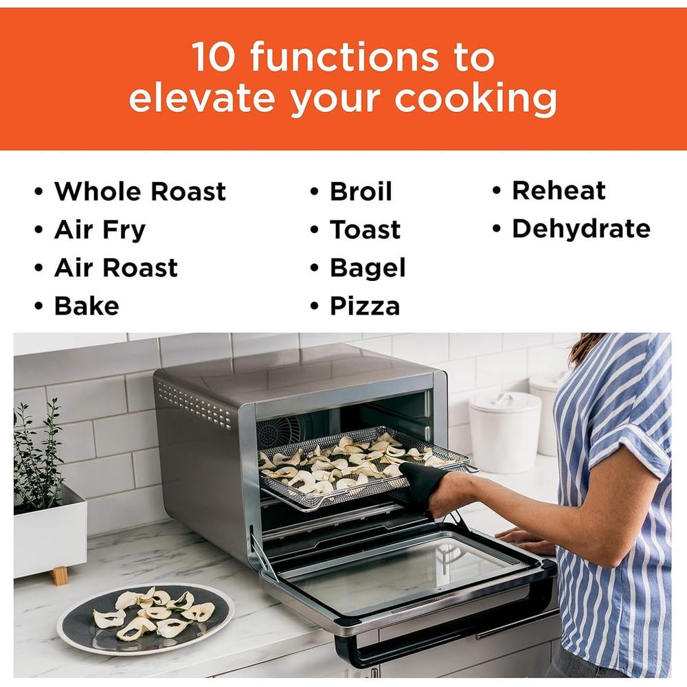 NINJA FOODI DT201, HORNO TOSTADOR 10 EN 1, 2.2 KG / 4.85 LB | ACERO INOXIDABLE - 3
