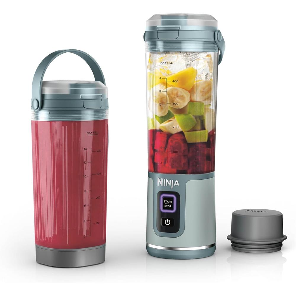 NINJA BLAST CL155ASG, LICUADORA PORTÁTIL 500 ML, INALÁMBRICA | SALVIA - 1