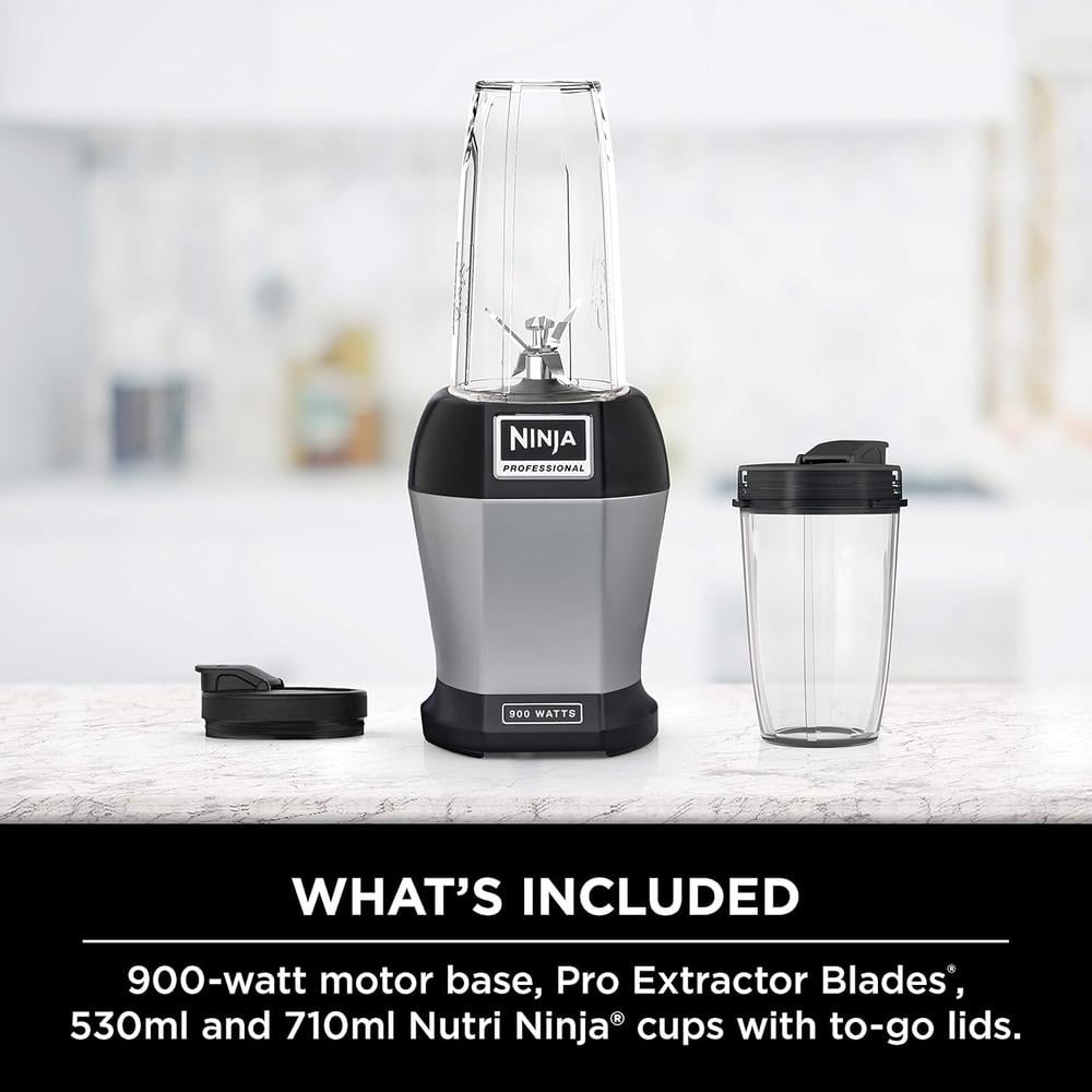 NINJA LICUADORA PERSONAL NUTRI PRO BL450C 18 OZ / 532 ML | NEGRO/PLATEADO - 3