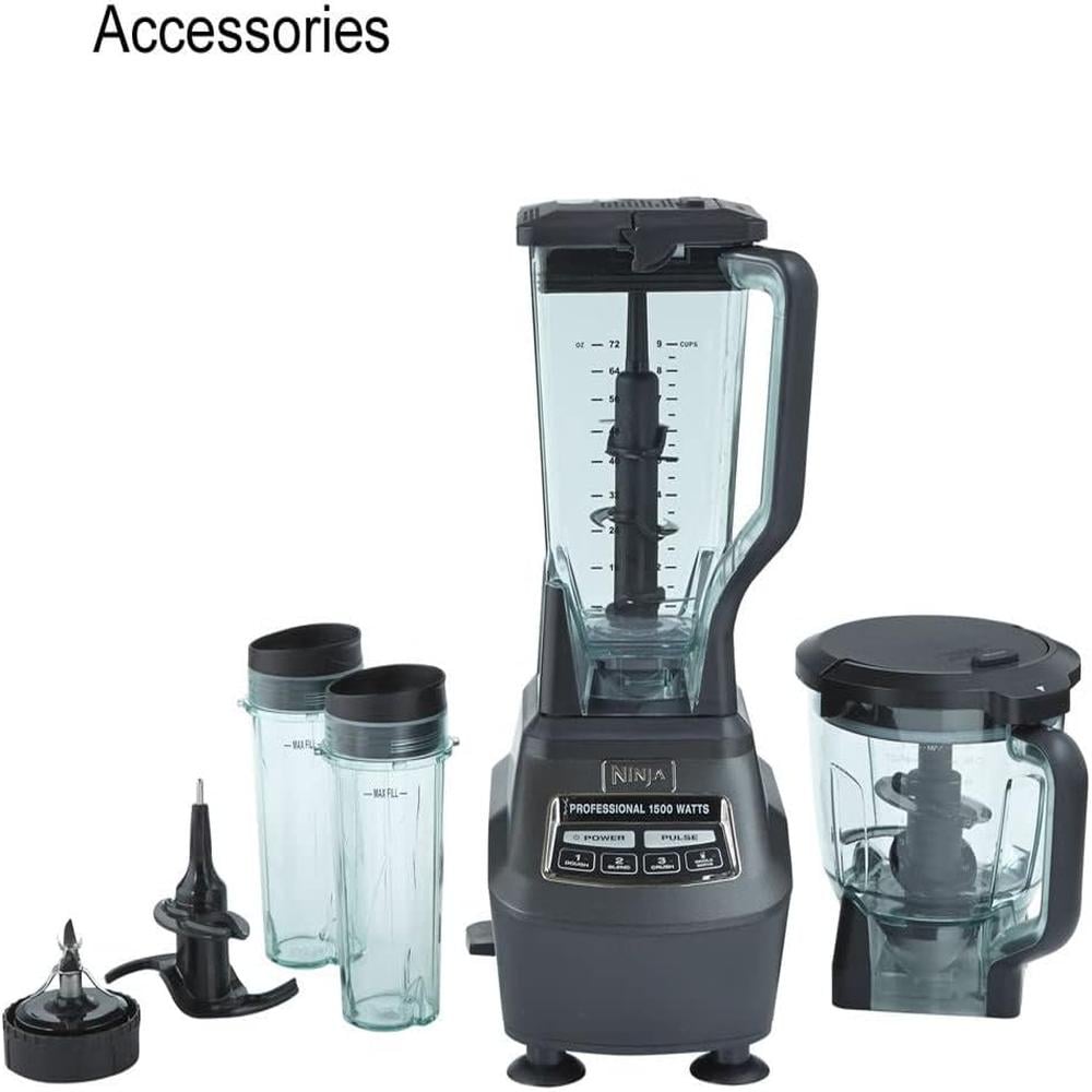 NINJA LICUADORA / PROCESADORA MEGA KITCHEN SYSTEM 16.7 OZ / 500 ML | NEGRO - 3
