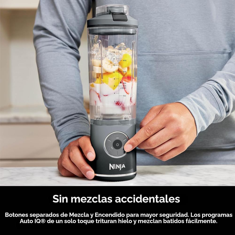 NINJA BLAST MAX BC251GY, LICUADORA PORTÁTIL 22 OZ, TWIST Y GO | GRIS - 4