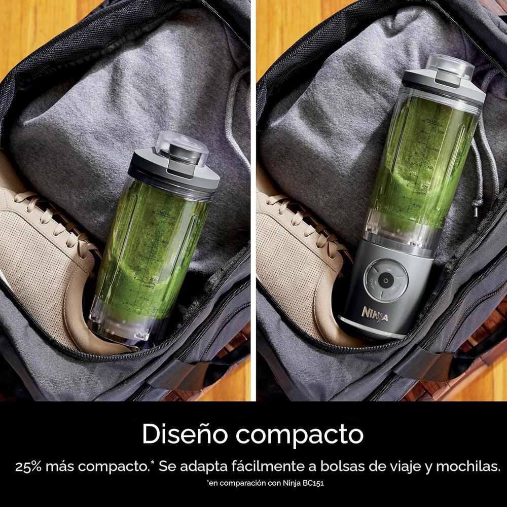 NINJA BLAST MAX BC251GY, LICUADORA PORTÁTIL 22 OZ, TWIST Y GO | GRIS - 5