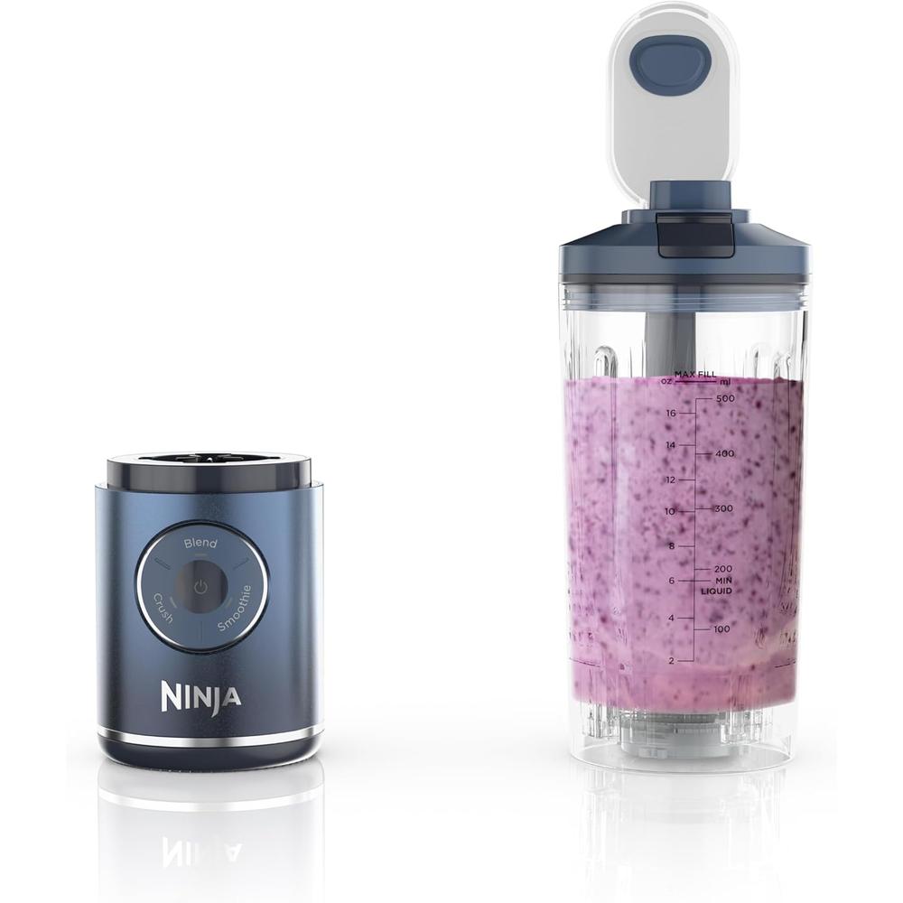 NINJA BLAST MAX BC251NV, LICUADORA PORTÁTIL 22 OZ, TWIST Y GO | AZUL MARINO - 1