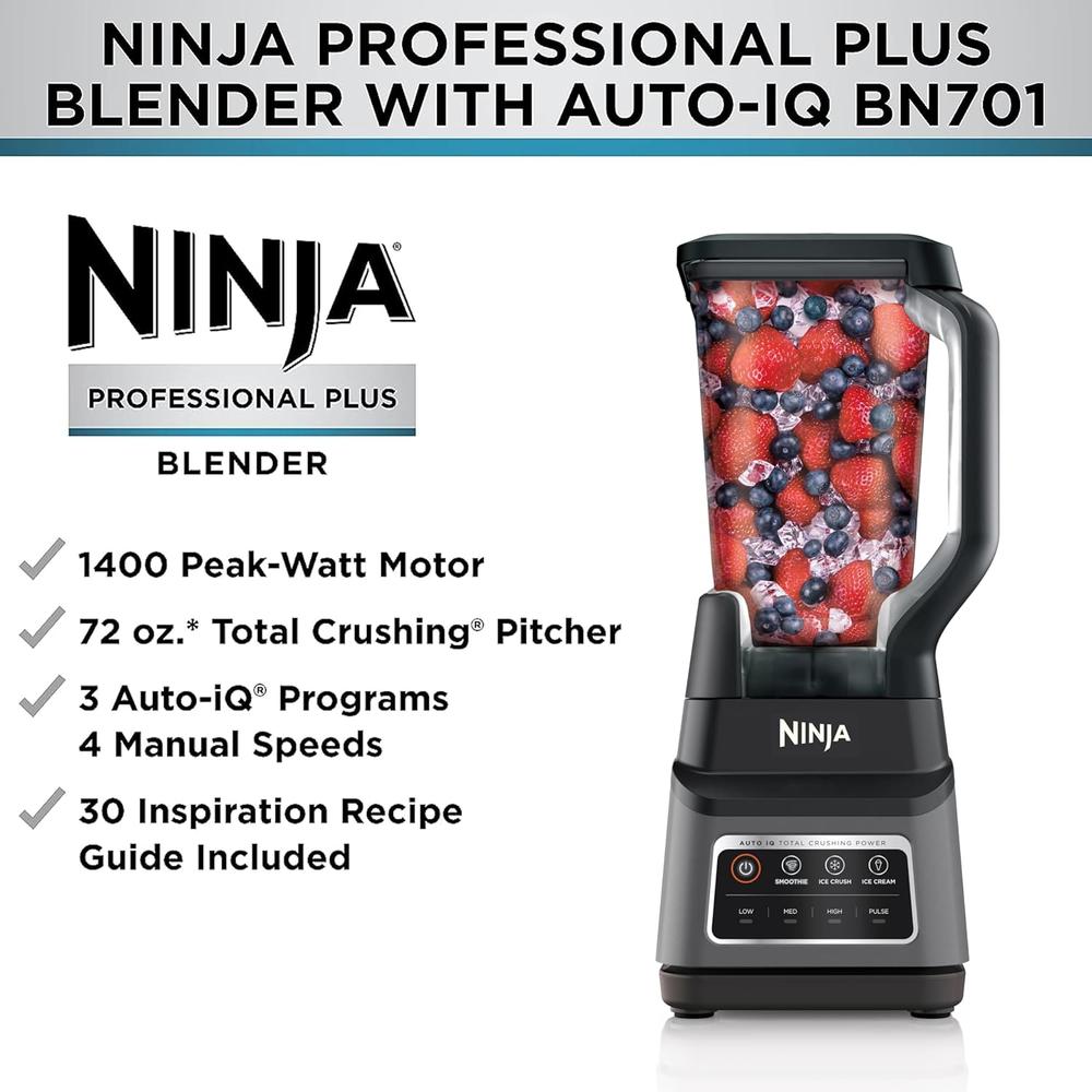 NINJA LICUADORA PROFESSIONAL PLUS BN701 72 OZ / 2.13 L | GRIS OSCURO - 6