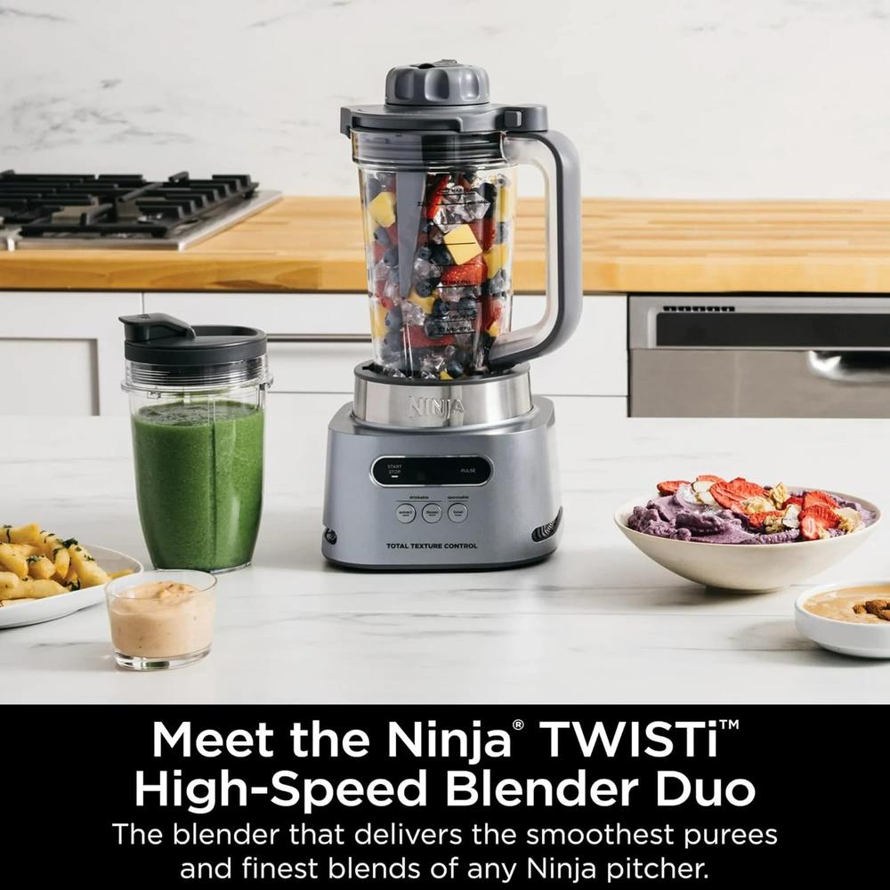 NINJA LICUADORA SS150 TWISTI DUO 32 OZ / 940 ML | PLATA NUBE - 2