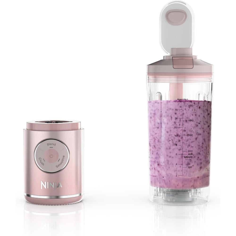NINJA BLAST MAX BC251PK, LICUADORA PORTÁTIL 22 OZ, TWIST Y GO | ROSA - 1