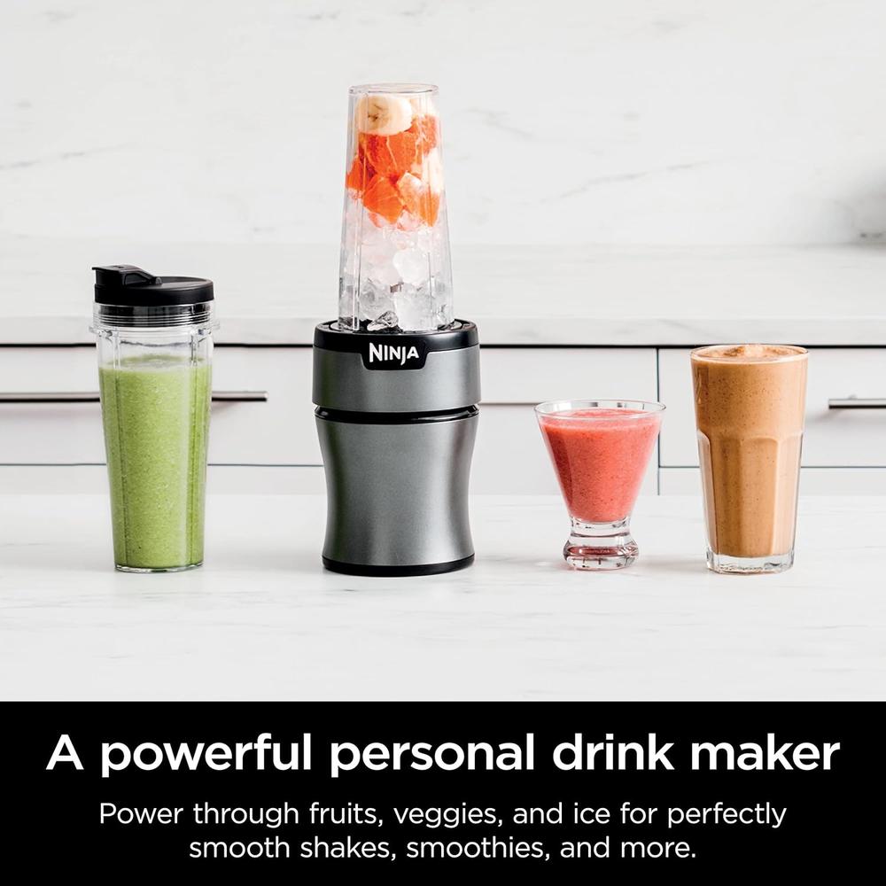NINJA LICUADORA NUTRI-BLENDER BN300C 23.7 OZ / 700 ML | NEGRO/PLATEADO - 3