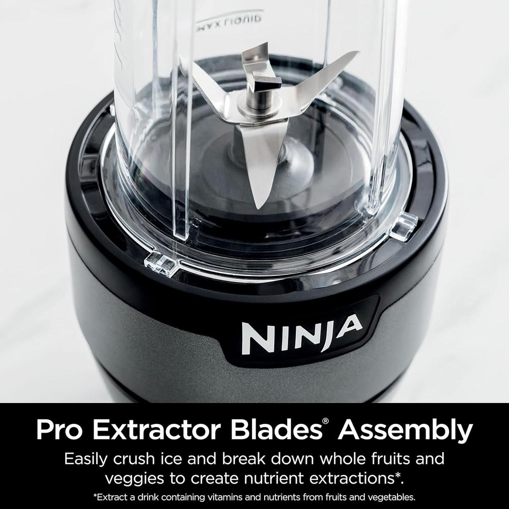 NINJA LICUADORA NUTRI-BLENDER BN300C 23.7 OZ / 700 ML | NEGRO/PLATEADO - 6